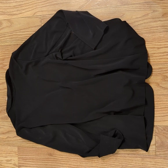 Black one-button blazer size 3XL with stretch NEW Susan Graver - Picture 2 of 4